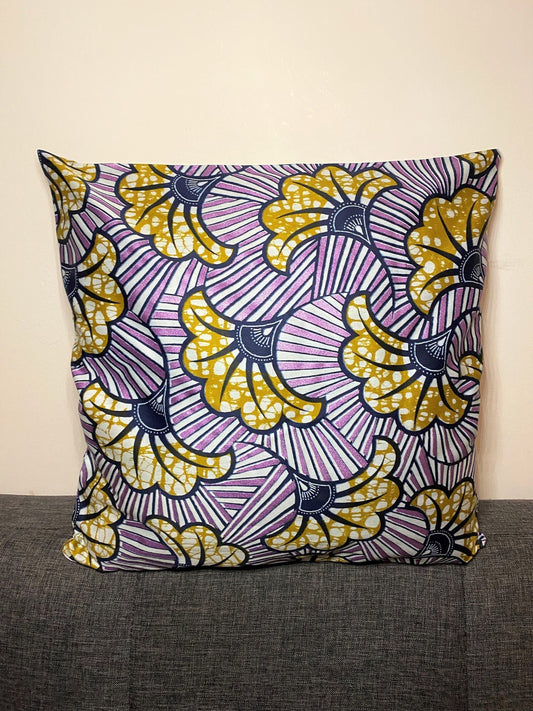 Cushion Cover - Premium Quality Cotton - Wedding Flower Design - Yellow Flower on Satin Rose - Limited Edition