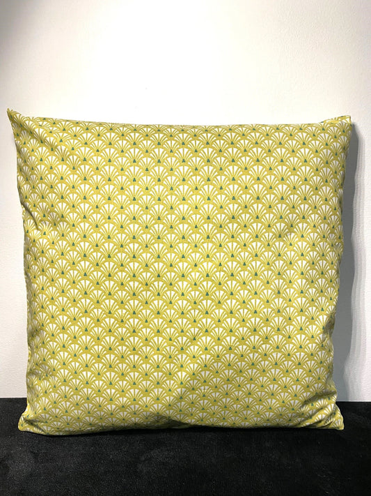 Cushion cover - Doucet yellow green