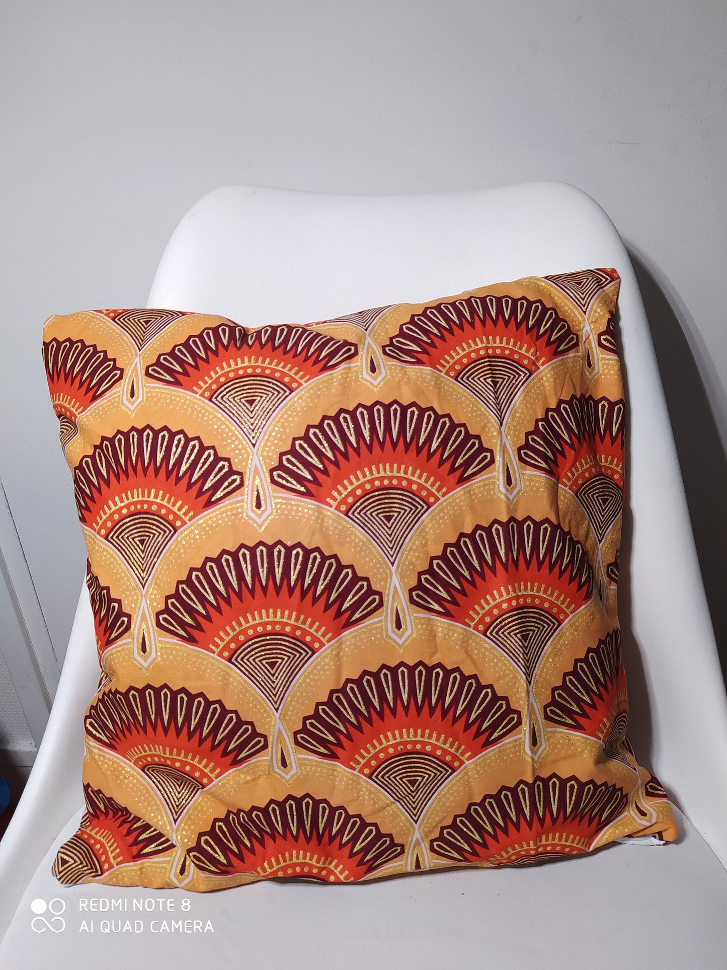 Cushion cover - Wax Peacock Orange